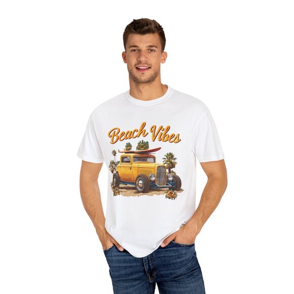 Beach Vibes - 1932 Ford - Deuce Coupe - T-Shirt - Picture 3 of 3